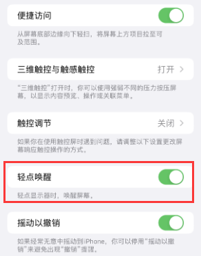 洋浦经济开发区苹果授权维修站分享iPhone轻点无法唤醒怎么办 